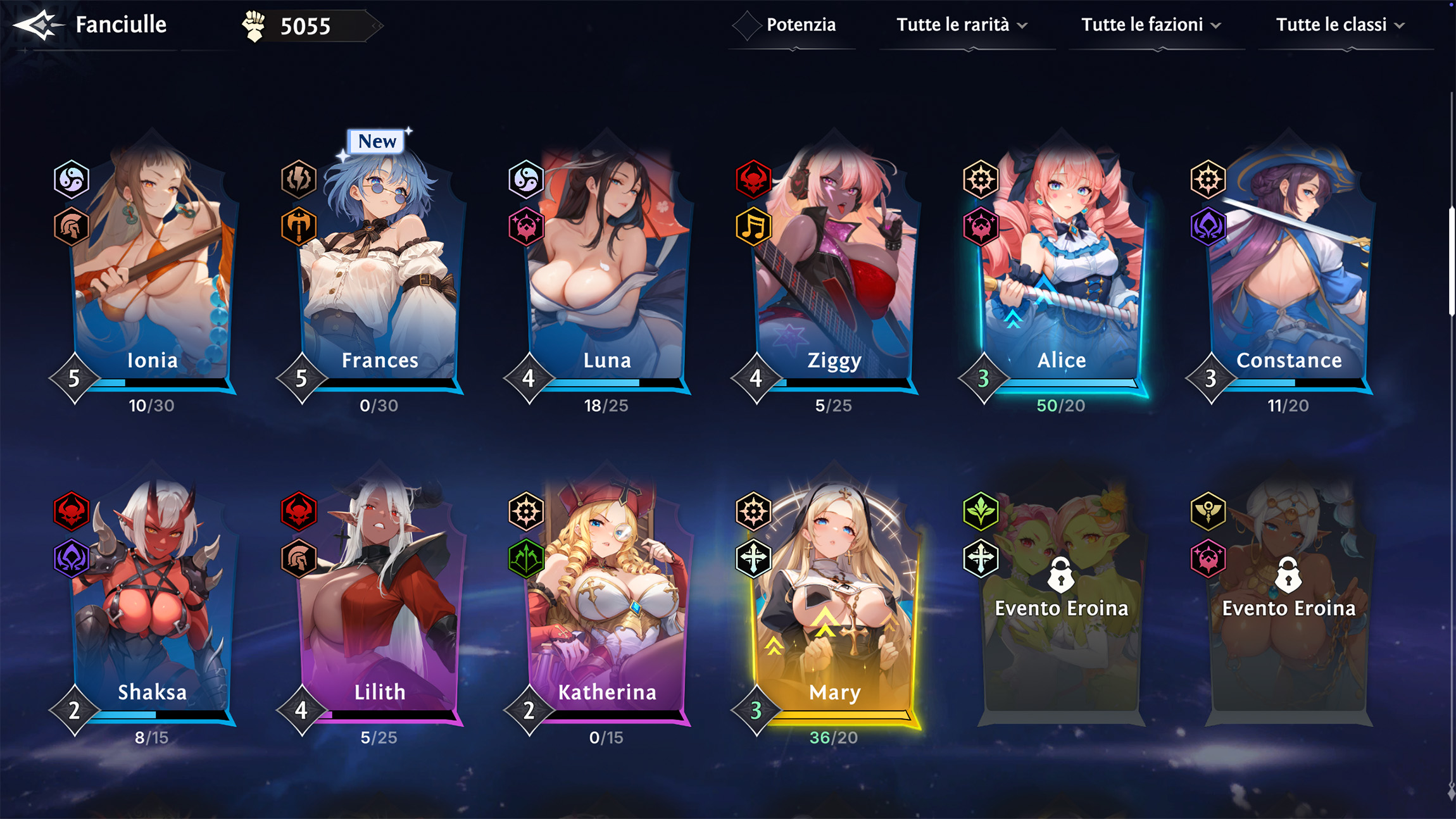 Tutte le dee del gioco