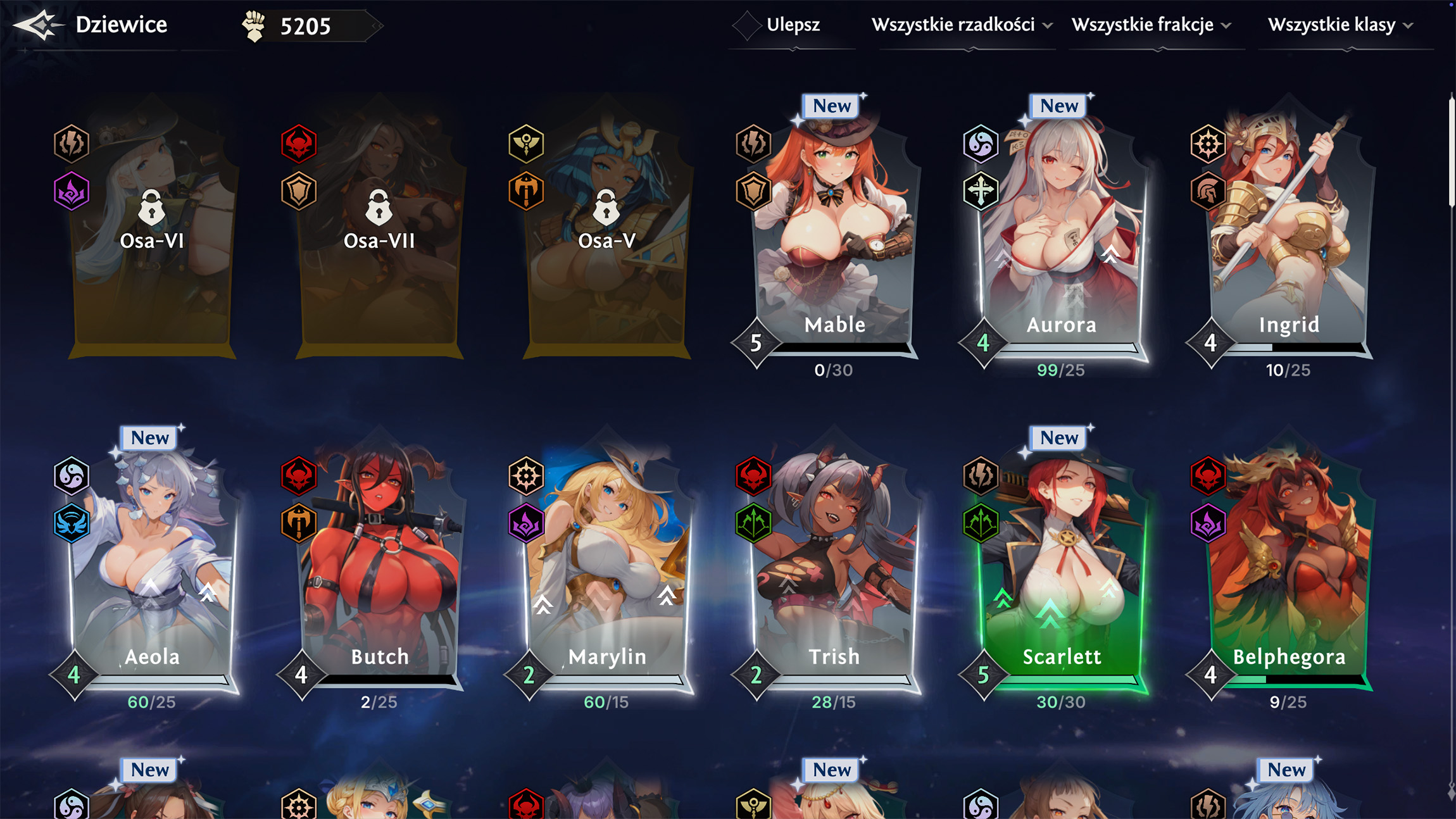 Kolekcja półbogiń