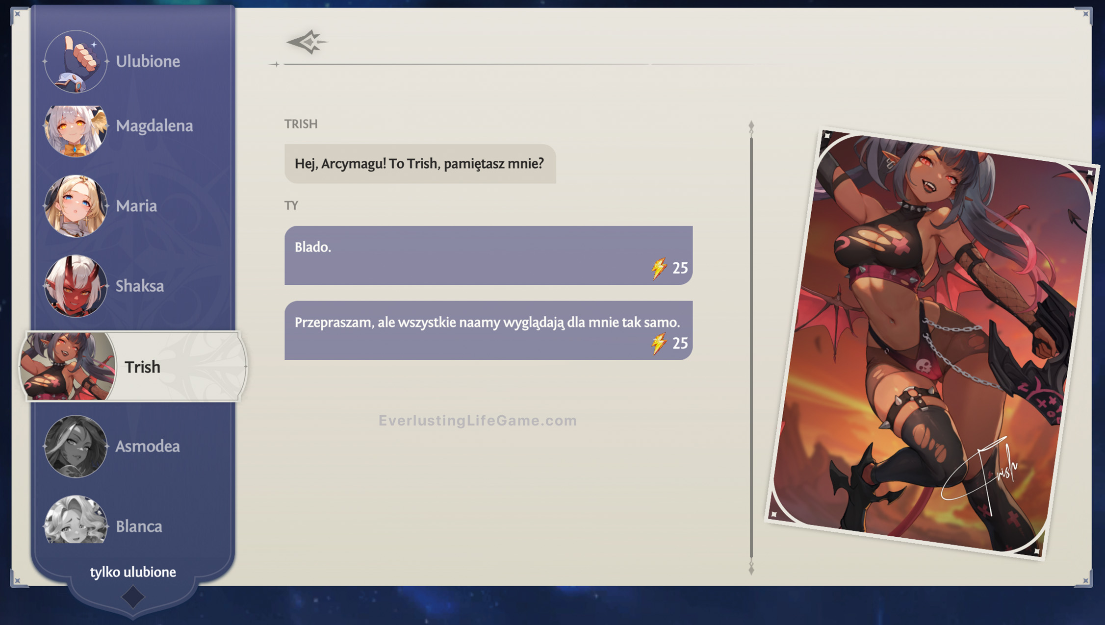 Czat z półboginią Trish