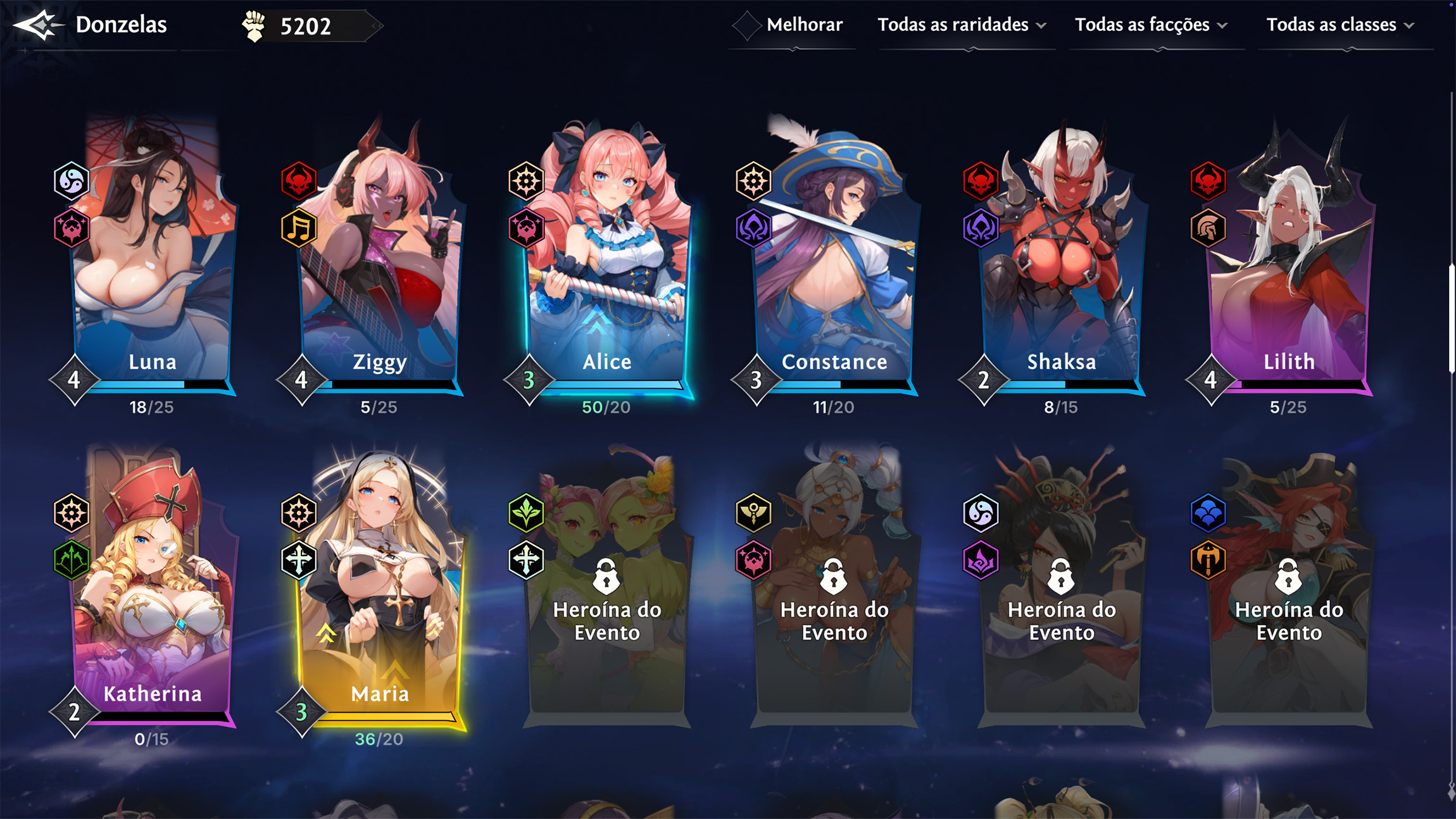 Coleção de semi-deusas