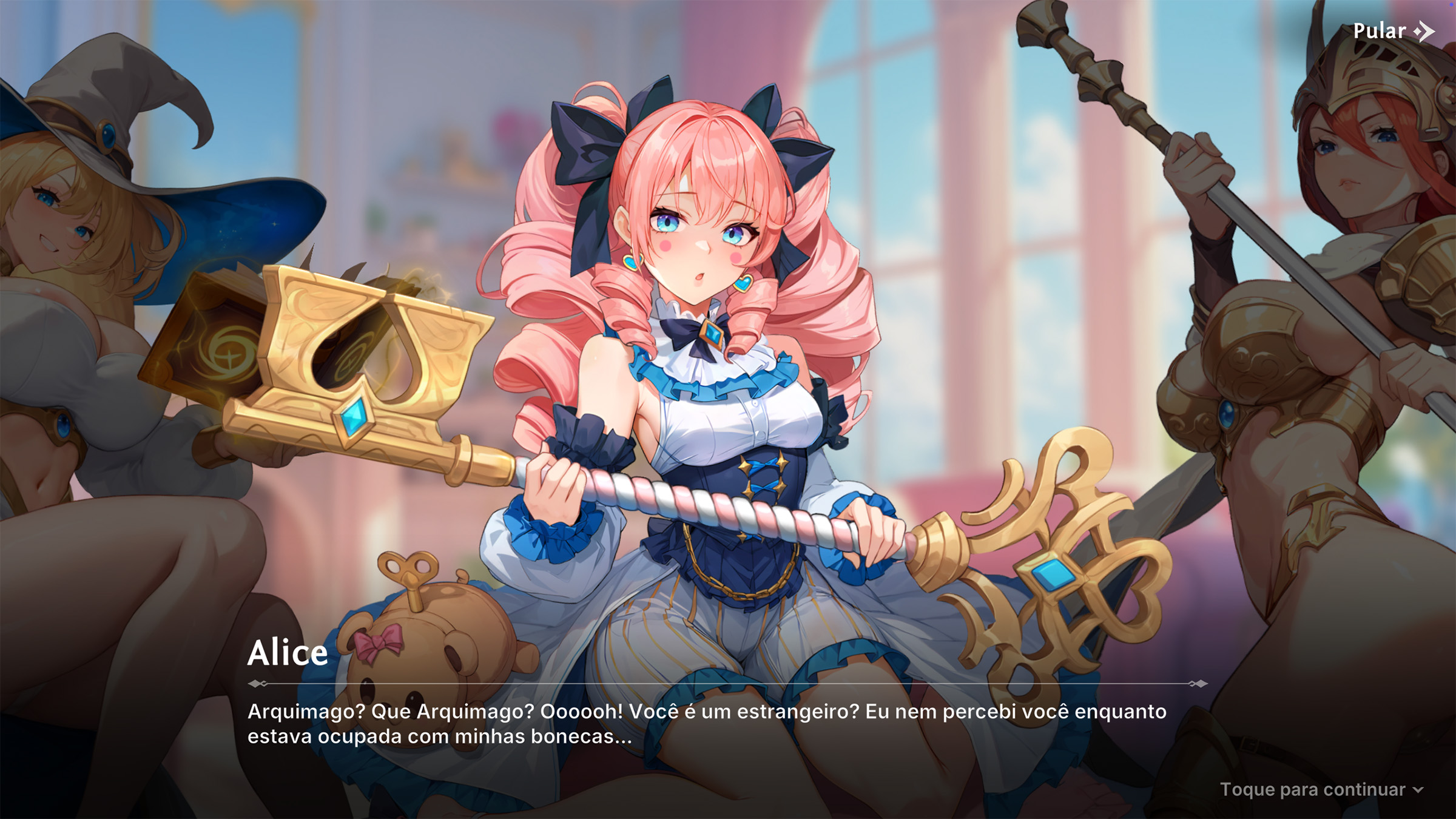 Cena do modo Aventura do jogo