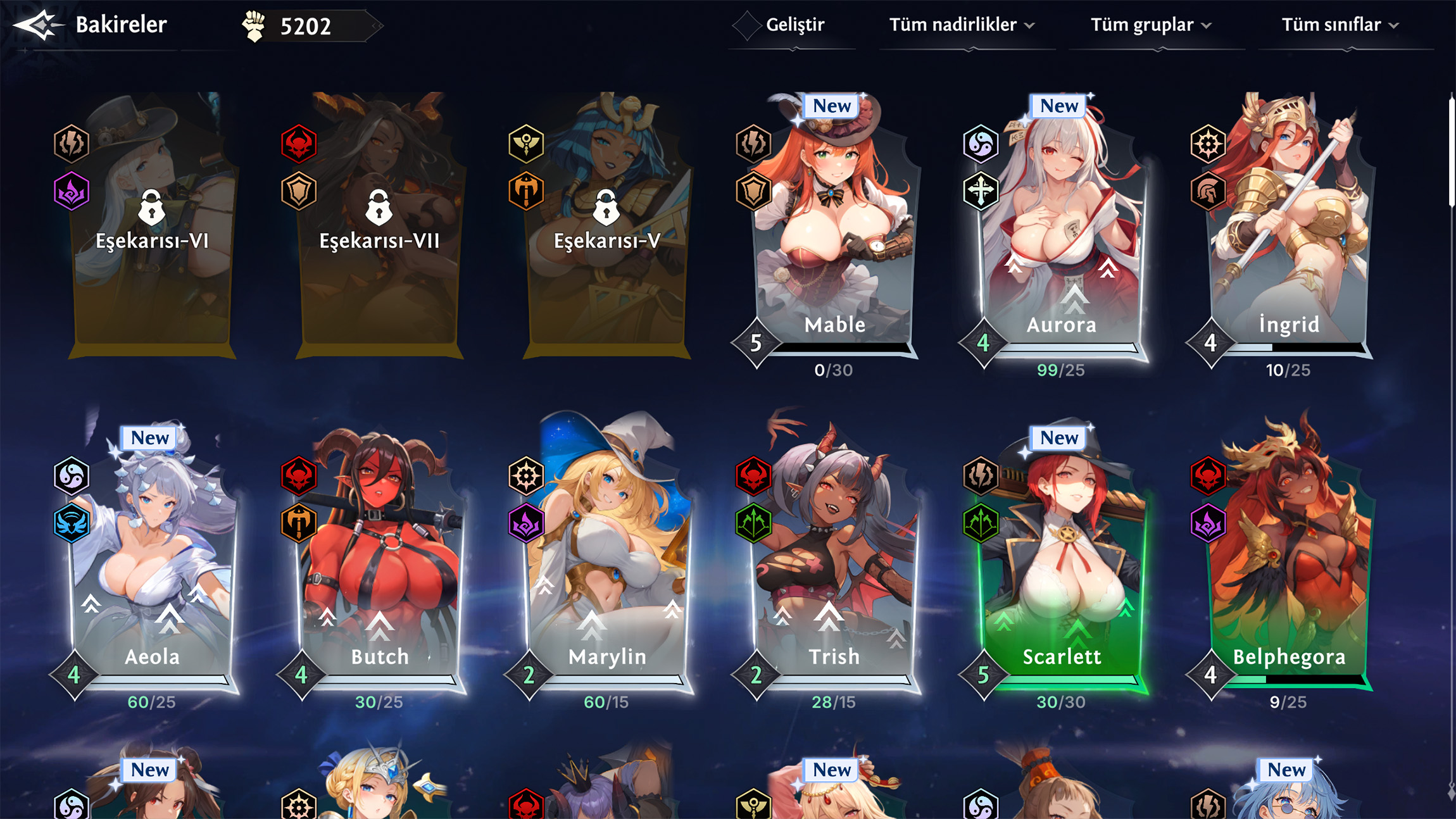 Yarı tanrıçalar koleksiyonu